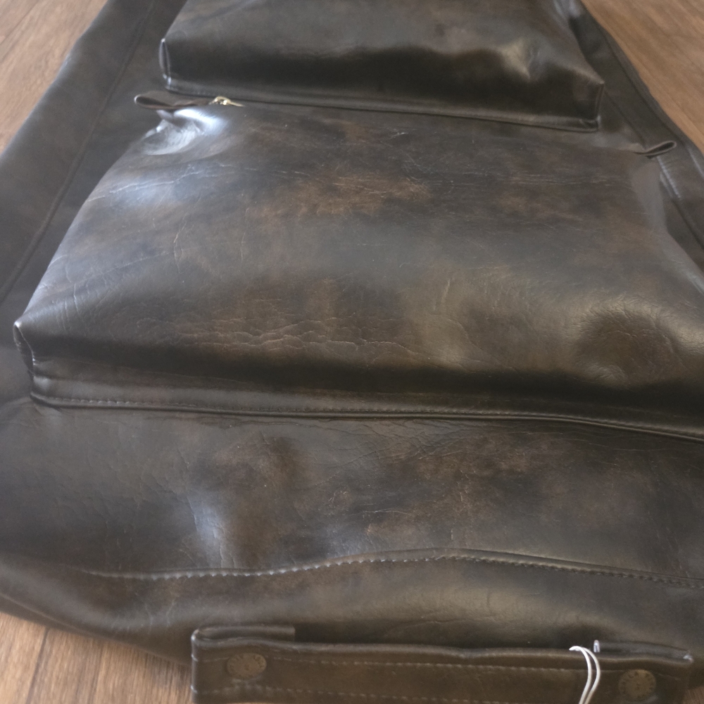 Vintage Garment Bag Abdalla of Atlanta Travel Suit Dress Storage Full Zip Hanger - Picture 3 of 16